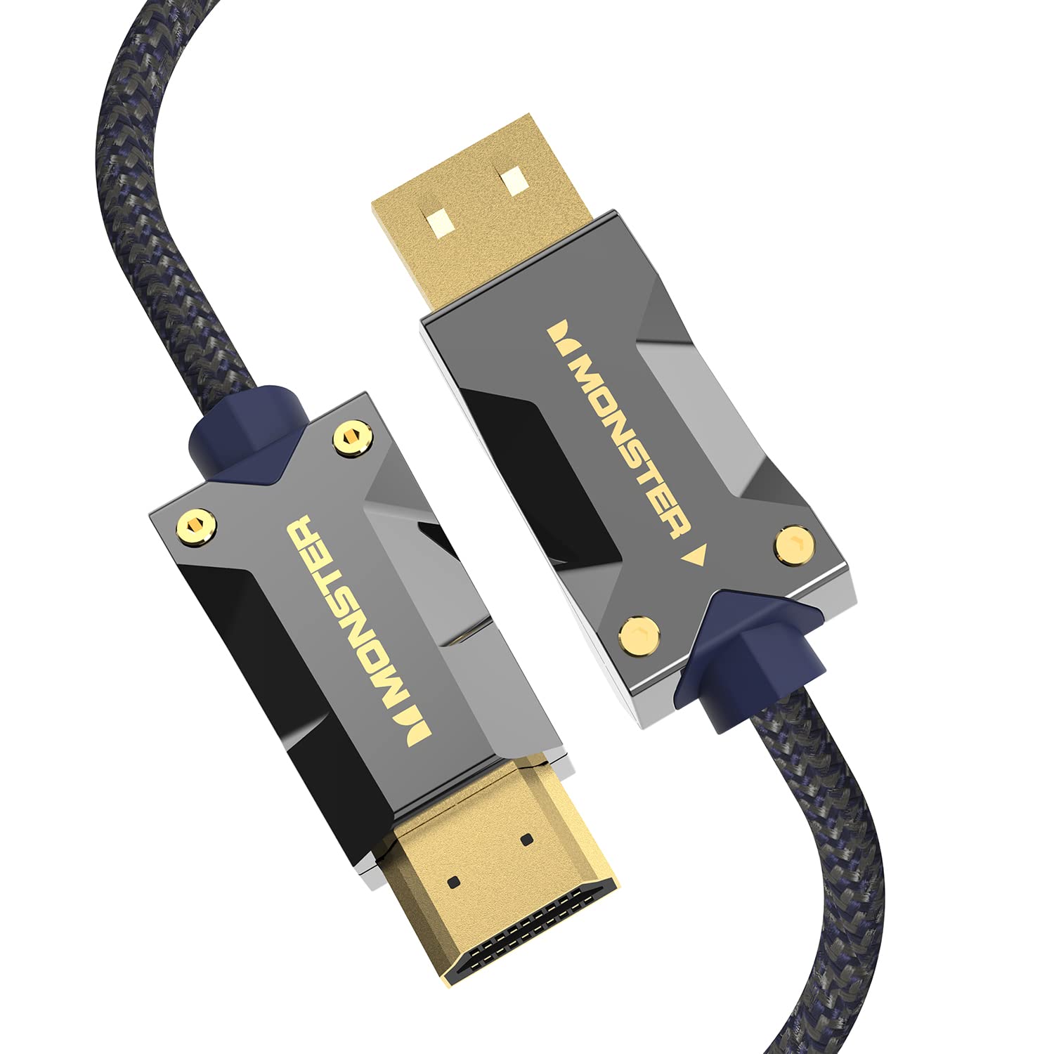 Monster M-Series Active Optical Cable HDMI 2.1 48 Gbps 8K 60HZ 4K 120HZ 49.2 FT Premium with Aluminum Connector and Duraflex Jacket