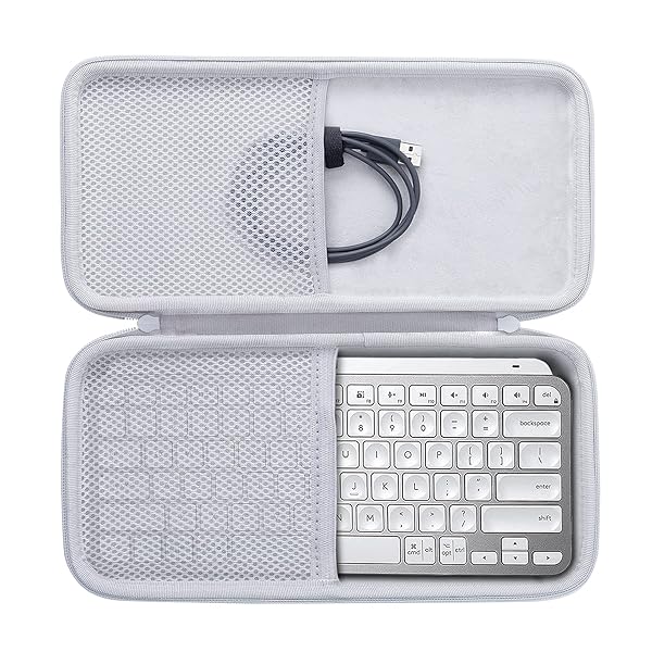 Buy Aenllosi Hard Carrying Case for Logitech MX Keys Mini - Protect Your Wireless Keyboard (White)