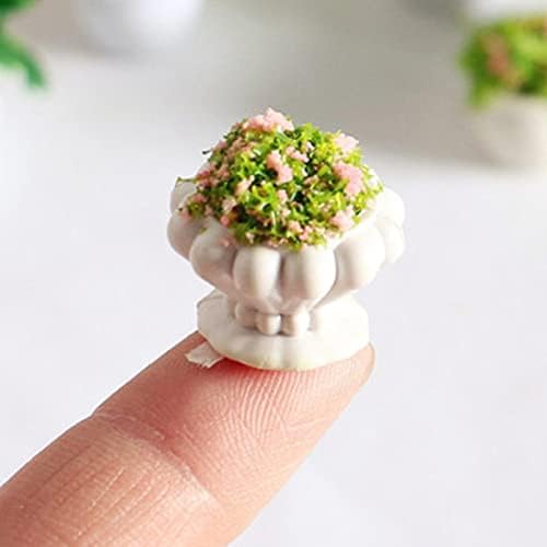 TBoxBo TBoxBo 4 Pcs Miniature Dollhouse Potted Plants Artificial Bonsai Flowerpot Kit for 1:12 Dollhouse Decor - View 5 of 8