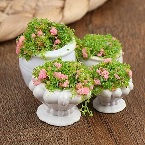 TBoxBo TBoxBo 4 Pcs Miniature Dollhouse Potted Plants Artificial Bonsai Flowerpot Kit for 1:12 Dollhouse Decor - View 8 of 8
