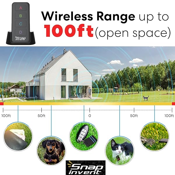 SNAP INVENT Key Finder & TV Remote Tracker: Locate Lost Keys, Purse & More with Beeper Tags - View 6 of 9