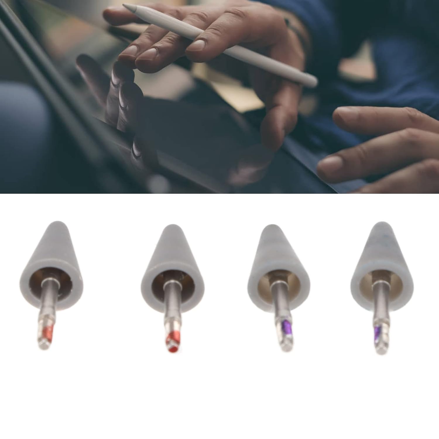 Yoidesu Yoidesu Tablet Tips 4Pcs Pencil Nib Replacement for Huawei M Pencil Honor Magic Pencil Blue Red - View 4 of 9