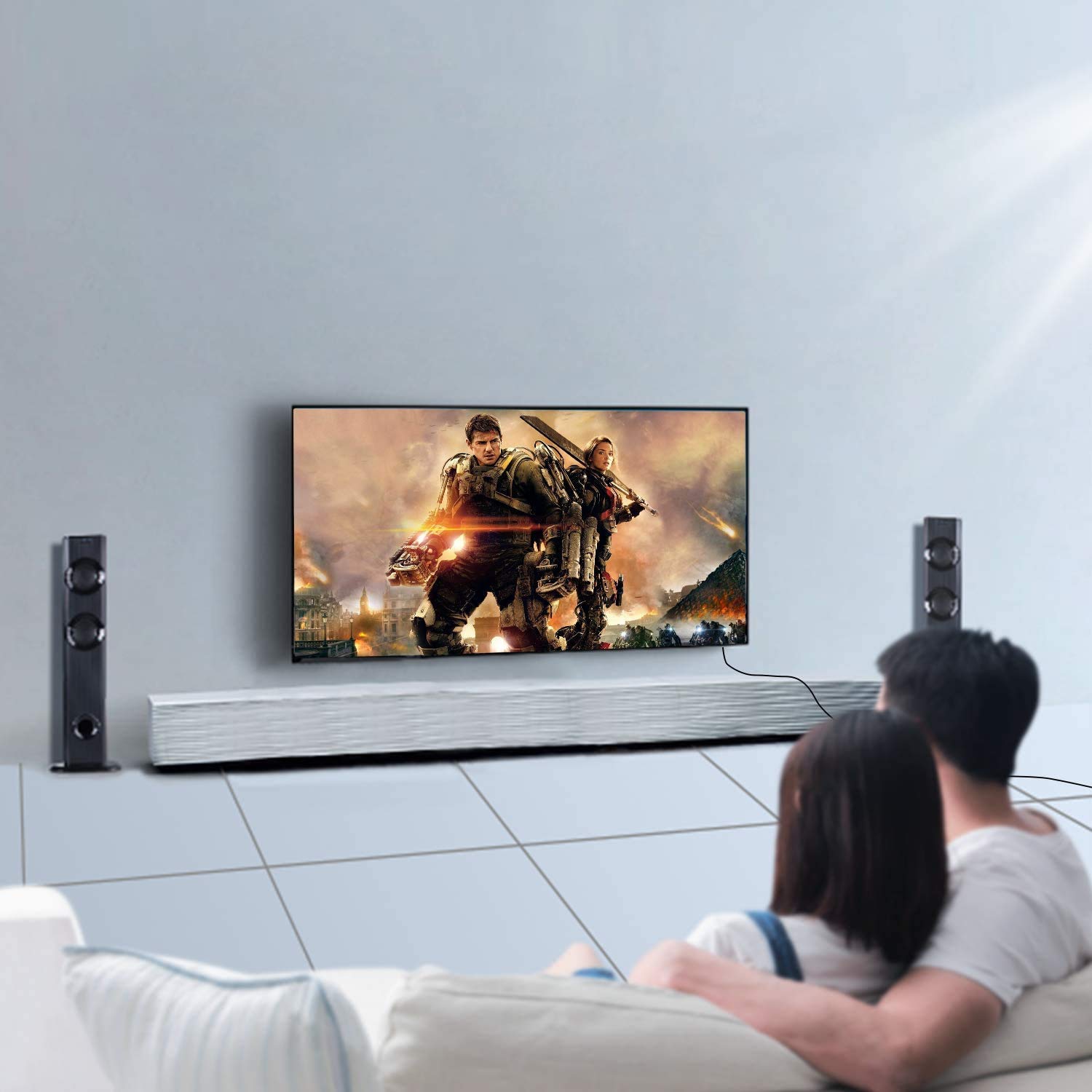 SNLLMZI HDMI to RJ45 Extender 1080p Network Converter Over Cat5e/6 Cable for HDTV HDPC PS4 STB Up to 30m 98ft Repeater - View 7 of 7