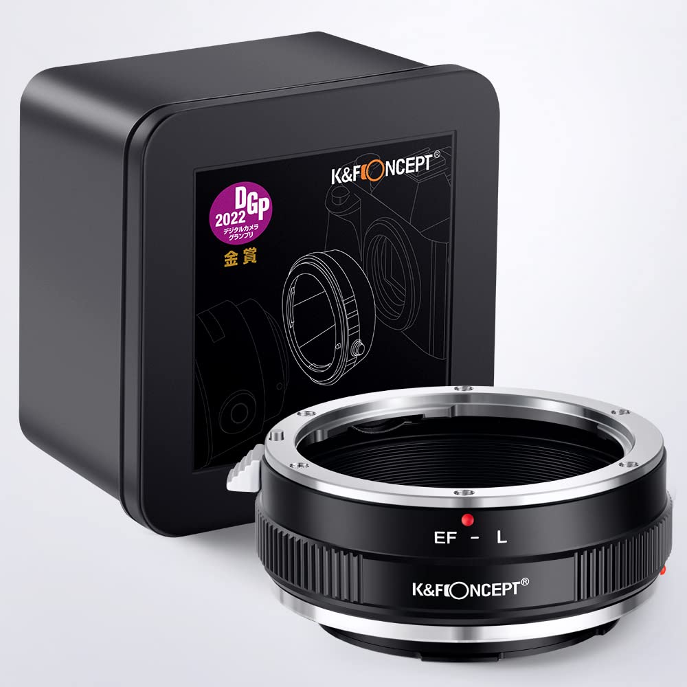K&F CONCEPT KF Concept Lens Mount Adapter EOS-L for Canon EF EF-S Lens to L Mount Camera Body Manual Focus - View 2 of 8