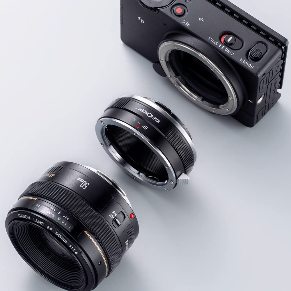 K&F CONCEPT KF Concept Lens Mount Adapter EOS-L for Canon EF EF-S Lens to L Mount Camera Body Manual Focus - View 5 of 8