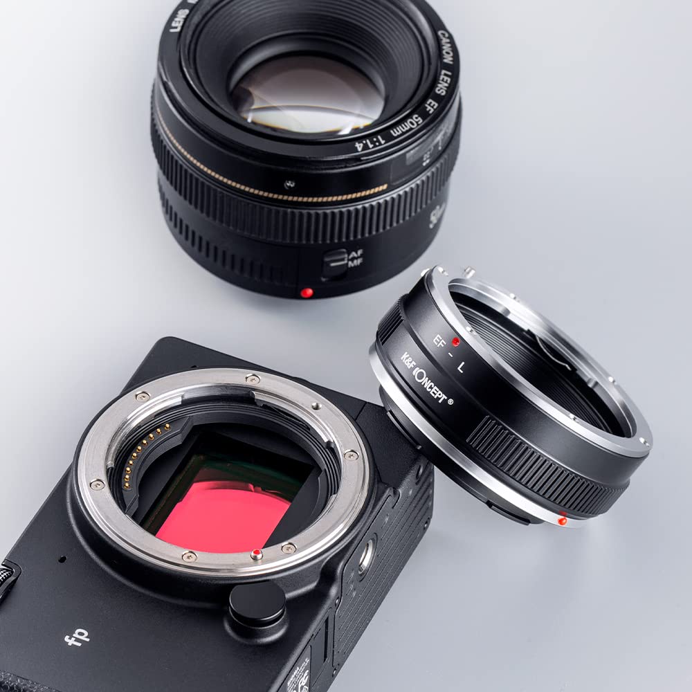 K&F CONCEPT KF Concept Lens Mount Adapter EOS-L for Canon EF EF-S Lens to L Mount Camera Body Manual Focus - View 8 of 8