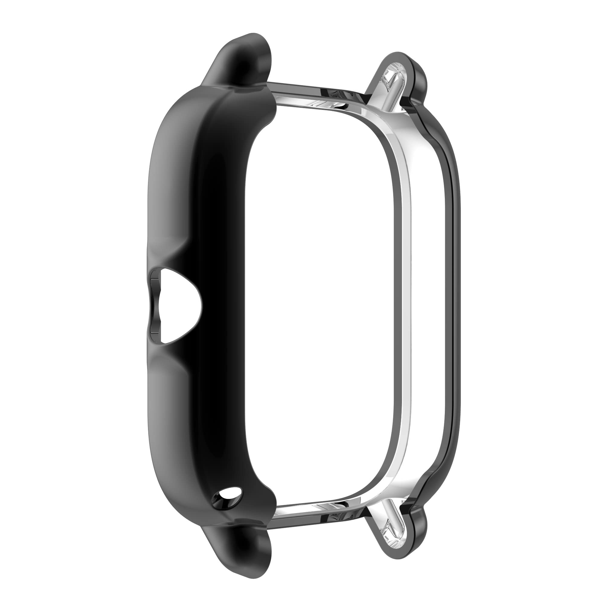 TenCloud TenCloud Cases for Amazfit GTS 3 Smartwatch Soft TPU Shockproof Bumper Cover and Screen Protector for Men and Women in Black Gray Clear - View 2 of 6