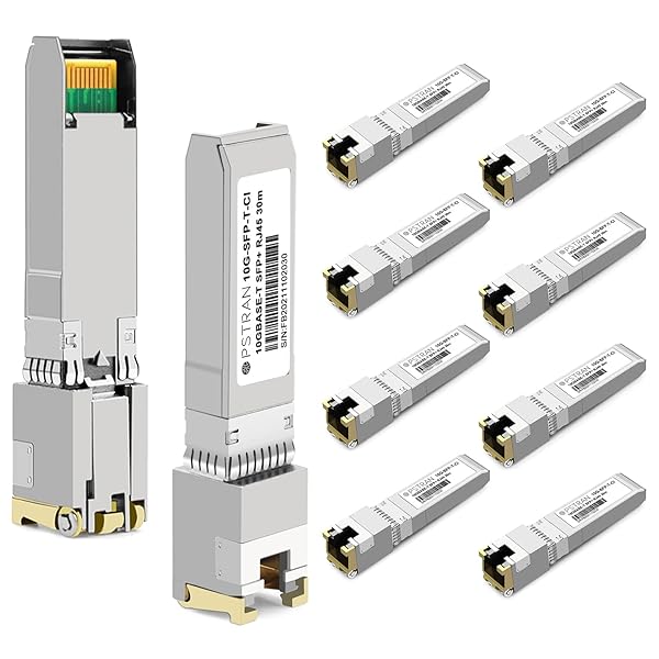 OPSTRAN 10GBASE-T SFP+ RJ45 Copper Transceiver Module for Cisco - 10 Pack, 30m Cat6a/7 Compatibility