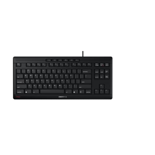 CHERRY Stream TKL Wired Keyboard: Silent, Compact, Ideal for Office & Industrial Use