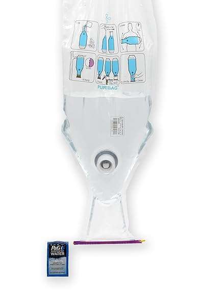 PURIBAG Puribag Gravity Water Filter: Portable Filtration for Camping, Hiking & Emergency Use - Hangs Anywhere!