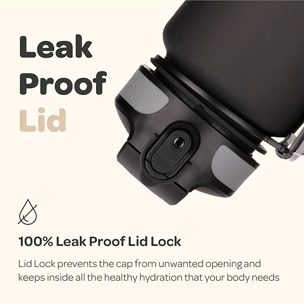 Hydracy Hydracy 32 oz Water Bottle with Time Marker & Straw - Perfect Reusable Gym & Bike Bottle Gift - View 6 of 11