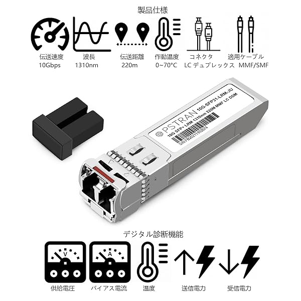 OPSTRAN OPSTRAN 10GBASE-LRM SFP+ Transceiver for Juniper EX-SFP-10GE-LRM & SRX-SFP-10GE-LRM - 1310nm, 220m, DDM Duplex LC MMF - View 4 of 10