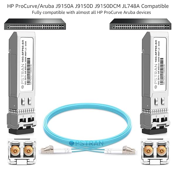 OPSTRAN OPSTRAN 10GBASE-SR SFP+ Transceiver for HPE Aruba J9150D, J9150A - 850nm 300m DDM Duplex LC MMF (10 Pack) - View 4 of 8