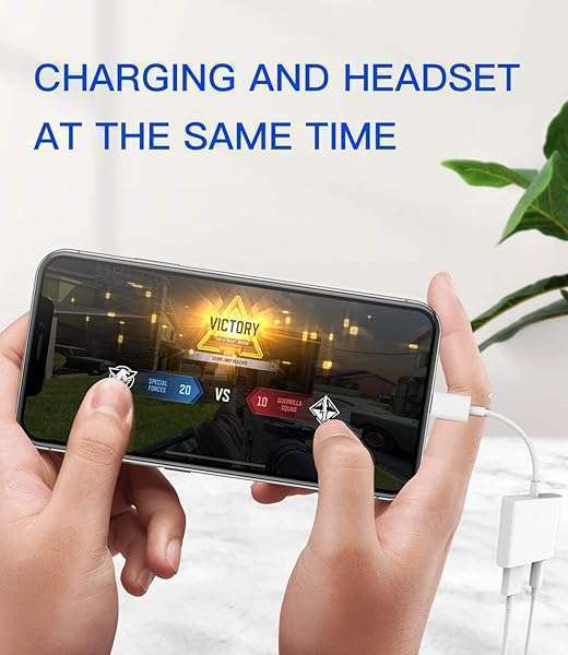 Kefiany 2-Pack Lightning to 3.5mm Headphone Adapter for iPhone - Audio & Charger Splitter Dongle for iPhone 13, 12, 11, Pro Max, XS, SE, 7, 8 Plus - View 7 of 8