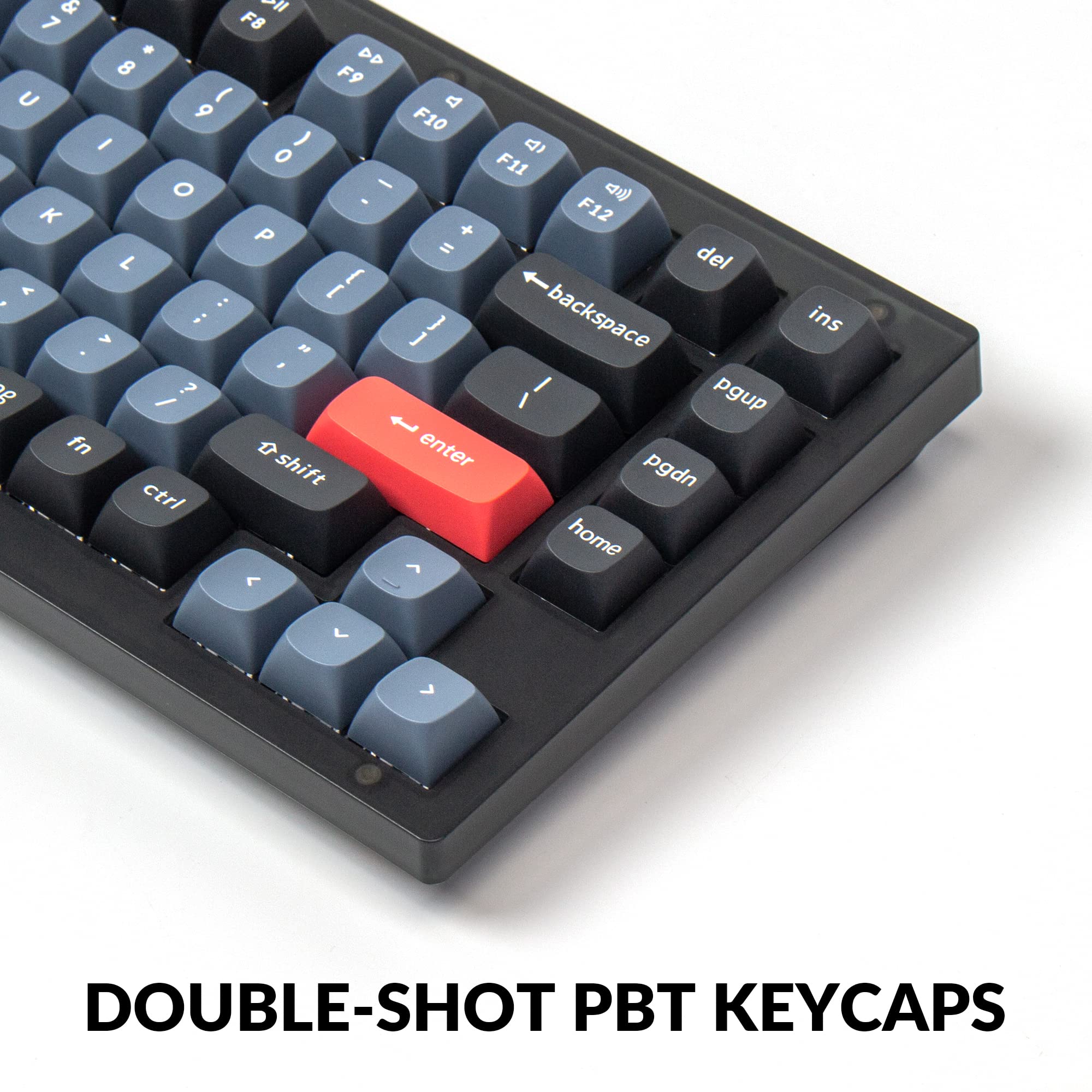 Keychron Keychron V1 Wired Custom Mechanical Keyboard - 75% QMK/VIA, Hot-Swappable K Pro Brown Switch, Frosted Black for Mac/Windows/Linux - View 5 of 9