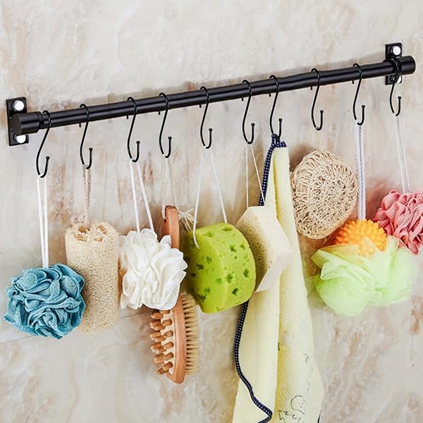 DINGEE 30 Pack Heavy Duty S Hooks - Black Metal S Shaped Hooks for Clothes, Plants, Jewelry & More | 3.5 Inch Durable Hanging Solution - View 8 of 8