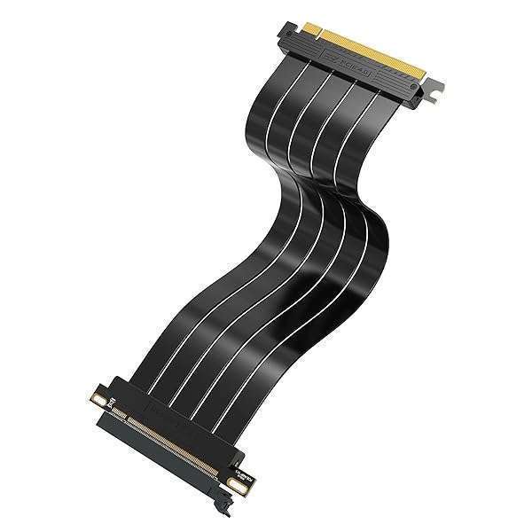 EZDIY-FAB PCIe Gen 4 16x Riser Cable - High-Speed GPU Extension Card (11.8in) for Extreme Flexibility