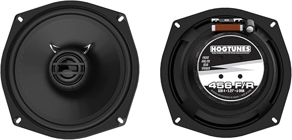Hogtunes "Upgrade Your Harley: Hogtunes 456F/R 5.25" Speaker Replacement for 1998-2005 Models (2 Pack)"