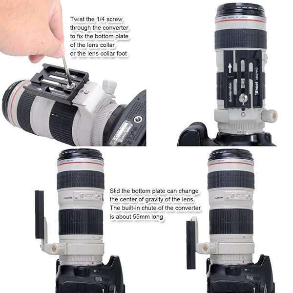 iShoot iShoot Quick Release Plate Adapter: Convert 39mm Arca-Swiss to 50mm Manfrotto/Sachtler for Tripod Fluid Heads - View 9 of 10