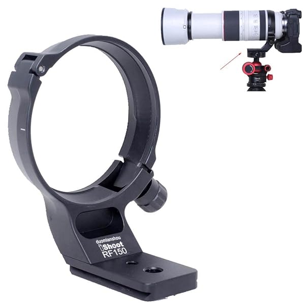 iShoot iShoot Metal Lens Collar for Canon RF 100-500mm - Arca-Swiss Quick Release Tripod Mount - View 2 of 9
