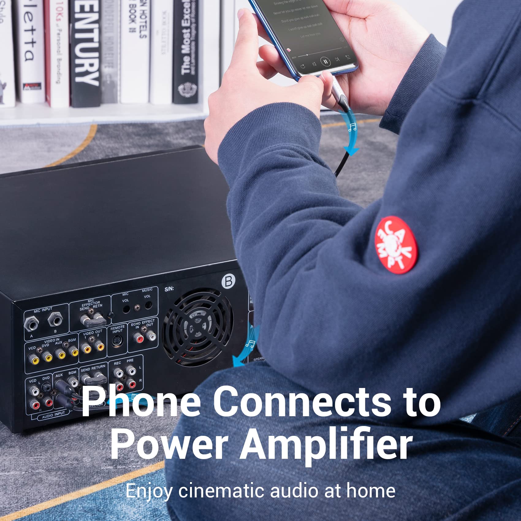 VENTION VENTION USB C to RCA Audio Cable - 3m Type-C to 2RCA Adapter for Car Stereo, Home Theater & More - View 2 of 9