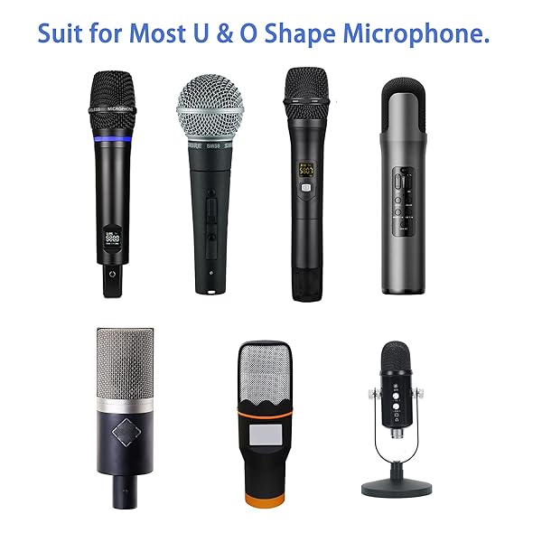 Zettokete Zettokete 400 PCS Disposable Microphone Covers - Perfect for Karaoke & Stage Performance, Fits Most Handheld Mics, Non-Woven Black - View 6 of 9