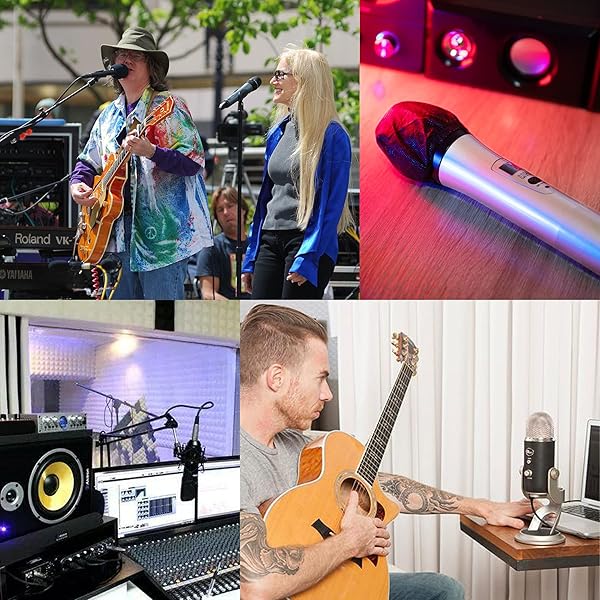 Zettokete Zettokete 400 PCS Disposable Microphone Covers - Perfect for Karaoke & Stage Performance, Fits Most Handheld Mics, Non-Woven Black - View 9 of 9