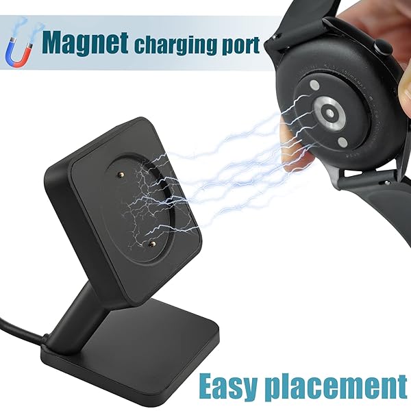 RUKUHOT Replacement Charger Stand for Amazfit GTR 4, GTR 3, GTR 3 Pro & GTS 3 - USB Charging Dock for Smart Watches - View 5 of 8