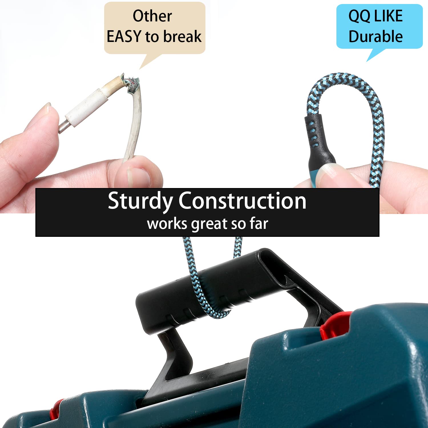 QQLIKE USB C to C Cable 60W 3 Pack Fast Charging 6ft Compatible with Samsung Galaxy S21 S10 S9 Note20 MacBook Pro 2020 2019 - View 3 of 5