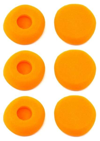 Zotech "Zotech 1.6" Earpads for Koss Porta Pro - 3 Pairs in Vibrant Orange | Premium Comfort & Sound Upgrade" - View 2 of 3