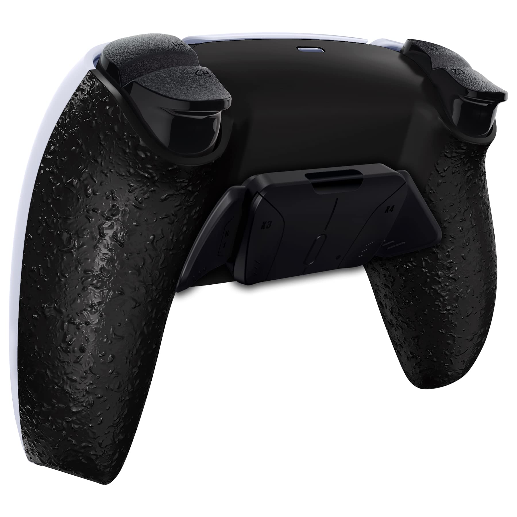 eXtremeRate eXtremeRate Textured Black Programmable RISE4 Remap Kit for PS5 Controller Upgrade Board Redesigned Back Shell and 4 Back Buttons - View 8 of 8