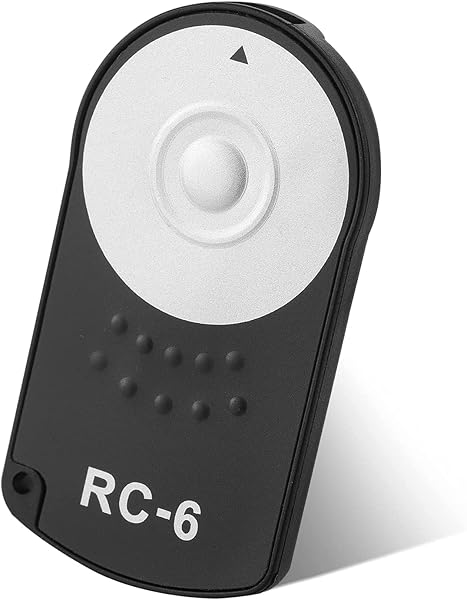Oxumii RC-6 Camera Remote Shutter Release for Canon 77D, 5DSR, 760D, 70D, 80D, 6D2, 5D3, 5D4 - Black Remote Control - View 4 of 7