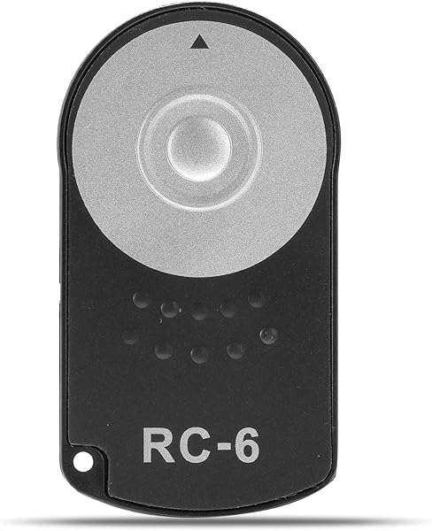 Oxumii RC-6 Camera Remote Shutter Release for Canon 77D, 5DSR, 760D, 70D, 80D, 6D2, 5D3, 5D4 - Black Remote Control - View 6 of 7