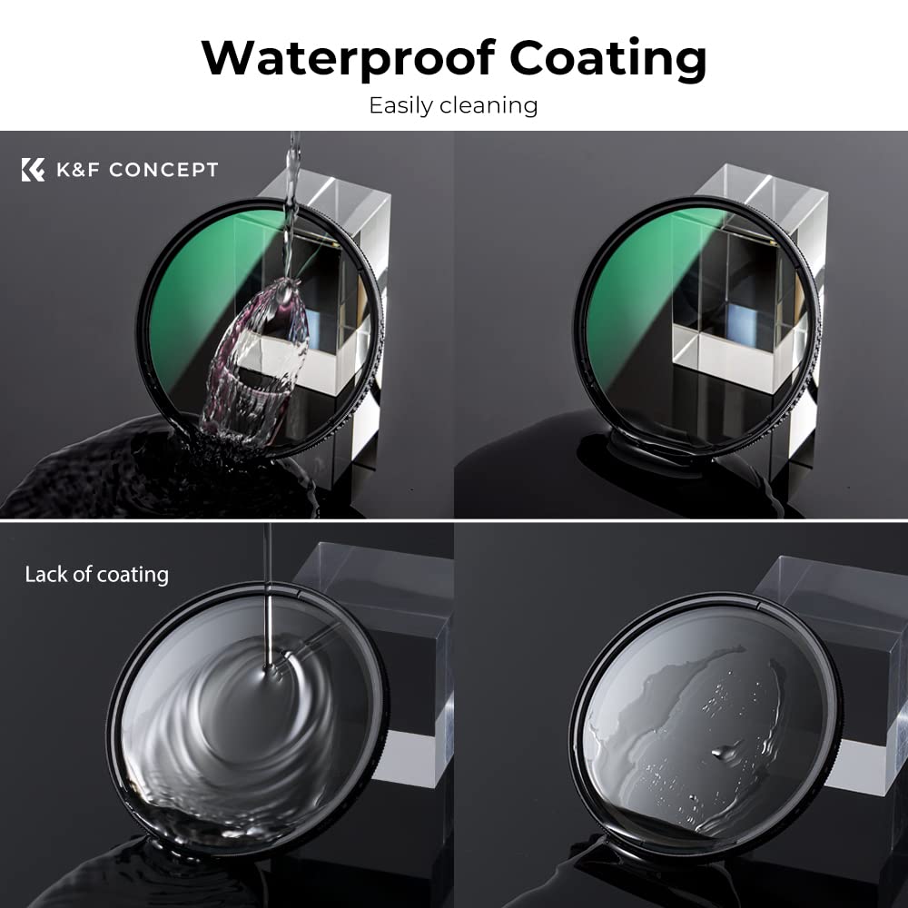 K&F CONCEPT K&F Concept 67mm Waterproof Circular Polarizer Filter with 24 Multi-Layer Coatings for Camera Lens D-Series - View 5 of 8