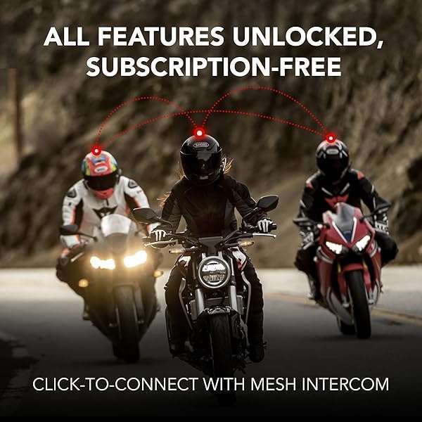 SENA Sena 50S Bluetooth Headset: Premium Motorcycle Communication with Harman Kardon Sound & Mesh Intercom - View 4 of 8