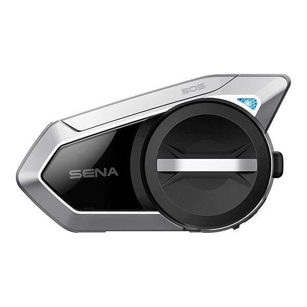 SENA Sena 50S Bluetooth Headset: Premium Motorcycle Communication with Harman Kardon Sound & Mesh Intercom