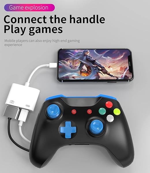 HOYULLI HOYULLI Lightning to USB A OTG Adapter for iPhone & iPad - Charge, Connect Keyboard, Mouse & More! - View 4 of 8