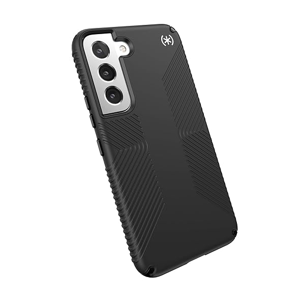 Speck Black Galaxy S22 Case: Slim, Shock-Absorbent, Drop Protection & Extra Grip
