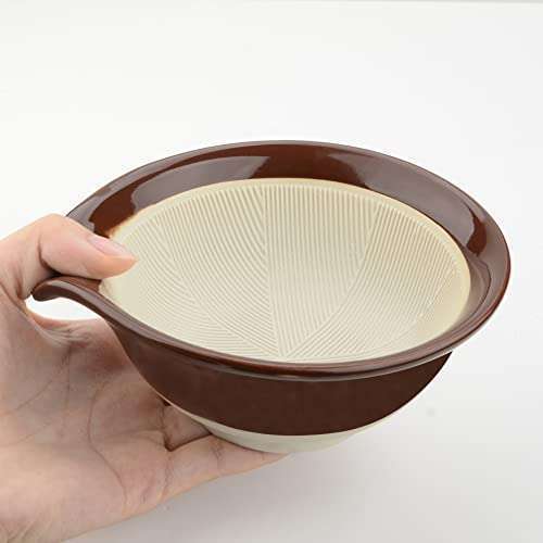 Linkidea Linkidea Ceramic Shaving Bowl for Men - Wide Mouth Lather Mug for Beard & Razor Shaving - Brown Shaving Soap Cup - View 4 of 8