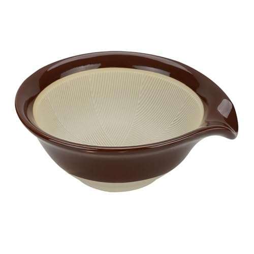 Linkidea Linkidea Ceramic Shaving Bowl for Men - Wide Mouth Lather Mug for Beard & Razor Shaving - Brown Shaving Soap Cup - View 2 of 8