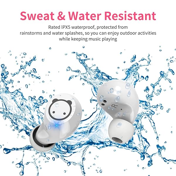 AMAFACE AMAFACE Wireless Earbuds for Kids with Cute Charging Case Waterproof Stereo Earphones for Workout and Sports Microphone for All Ages - View 6 of 8