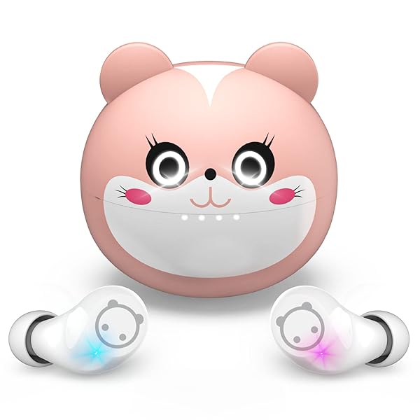 AMAFACE AMAFACE Wireless Earbuds for Kids with Cute Charging Case Waterproof Stereo Earphones for Workout and Sports Microphone for All Ages - View 3 of 8