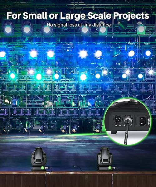 GEARit GearIT 100ft DMX to DMX Stage Lighting Cable 2-Pack - XLR Compatible for DJ, LED Lights, Mic Mixer & Studio Use - View 8 of 9
