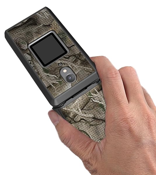 Nakedcellphone Outdoor Camouflage Case with Clip for CAT S22 Flip Phone - Slim Hard Shell & Rotating Belt Holster Combo - View 6 of 11