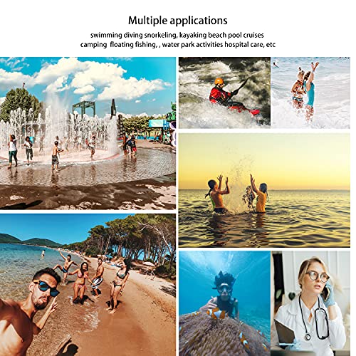 wellhouse Wellhouse Waterproof Phone Pouch for iPhone 16 15 14 13 12 Pro Max XS Samsung IPX8 3D Dry Bag Beach Essentials Luminous Pink 7 inch - View 3 of 7