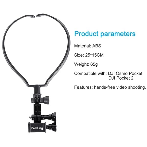 PellKing PellKing Neck Mount Holder for DJI Pocket 2 & Osmo Pocket 1 - POV Chest Accessory for First-View Shooting - View 6 of 9