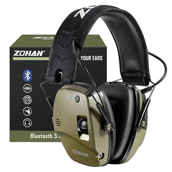 ZOHAN ZOHAN 035 Bluetooth 5.4 Shooting Ear Protection Earmuff: Active Noise Canceling & Sound Amplification