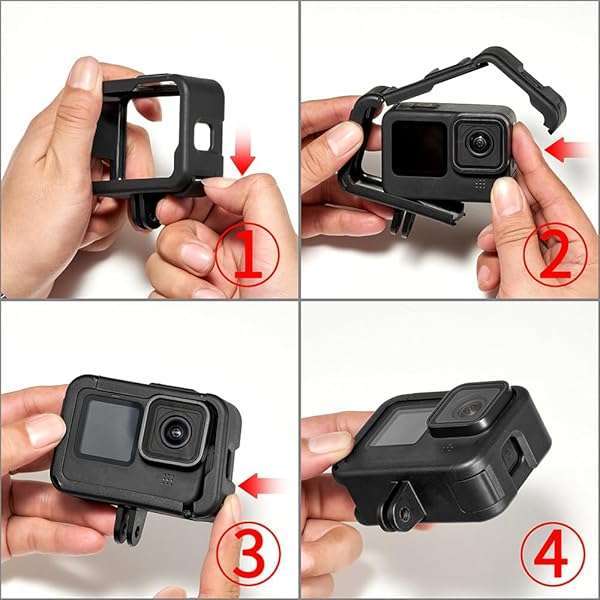 FiTSTILL FitStill GoPro Protective Accessories Kit: Frame Case, Vlog Cage, Cold Shoe Adapter & More for Hero 9-13 - View 9 of 9