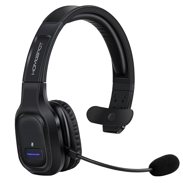 HomeSpot HomeSpot JM100 Trucker Bluetooth Headset: AI Noise Canceling, 34H Talk Time, Perfect for Trucking & Home Office - View 2 of 9