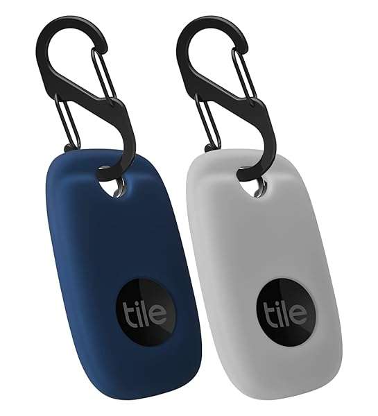 Geiomoo Geiomoo Silicone Case for Tile Pro 2022 - Soft, Scratch-Resistant Cover with Carabiner (2 Pack Navy Blue & Oatmeal)